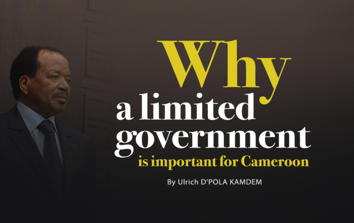 Why a limited government is important for Cameroon_Ulrich_