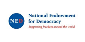 NATIONAL ENDOWMENT FOR DEMOCRACY (NED) logo