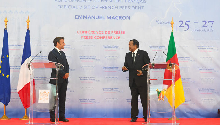 Visit of Emmanuel Macron in Cameroon